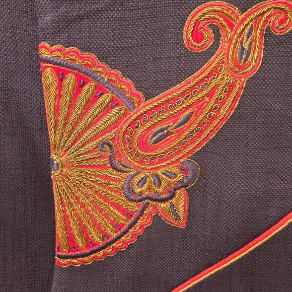 Boy's Long Indian Sherwani Vest - Picture 3 of 4